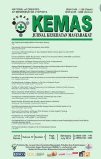 KEMAS: JURNAL KESEHATAN MASYARAKAT