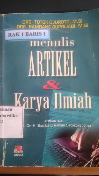 Menulis Artikel dan Karya Ilmiah