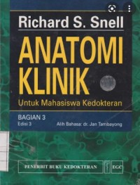 Anatomi Klinik : Untuk Mahasiswa Kedokteran