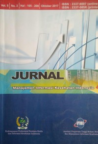 JURNAL MANAJEMEN INFORMASI KESEHATAN INDONESIA